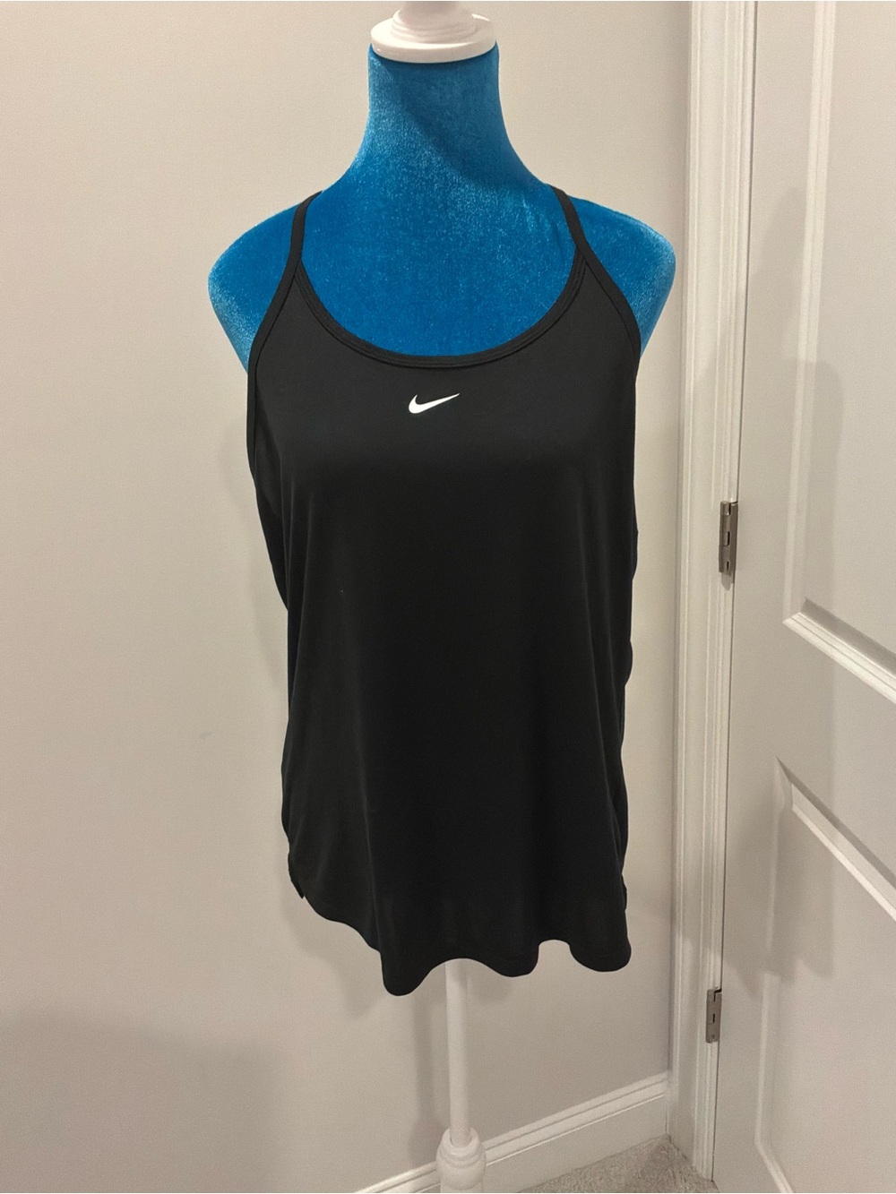 Nike Black Tank Top with White Swoosh